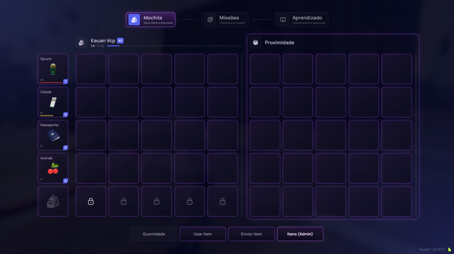 Inventário da Base Creative VYON